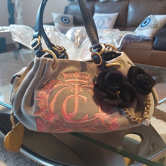 Juicy Couture Handbags - Super gorgeous  velour Juicy couture bag